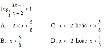 Chương 2 – Đề kiểm tra Giải tích 12 chương 2 (phần 4)