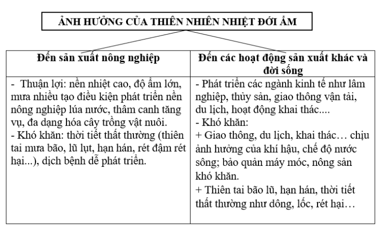 Bài 10: Thiên nhiên nhiệt đới ẩm gió mùa (tiếp theo)