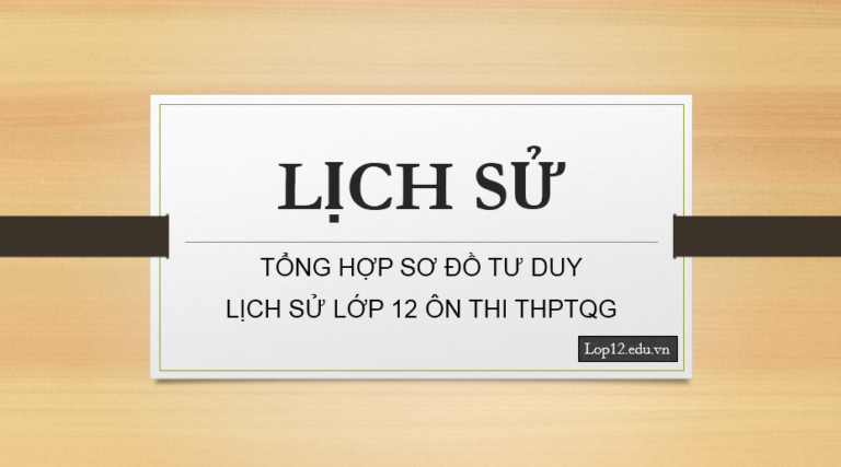 Sơ đồ tư duy Lịch sử 12 luyện thi THPTQG