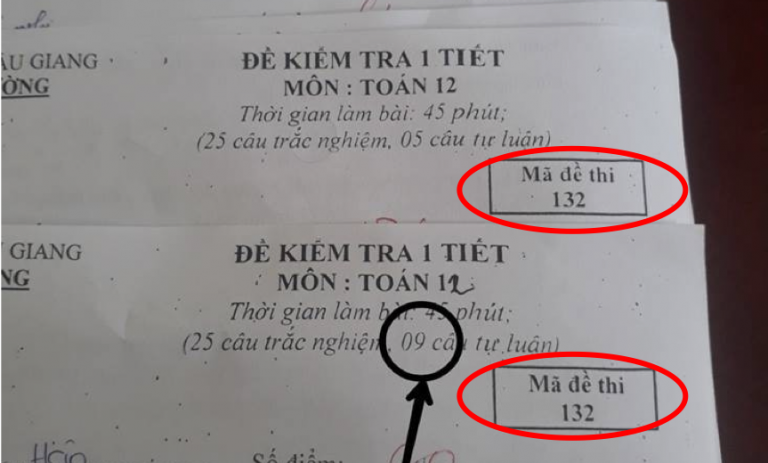 Bàn tay vàng trong làng ra đề: Mã đề giống hệt nhau nhưng đến khi nhận kết quả thì mấy đứa đi chép bài mới khóc hết nước mắt