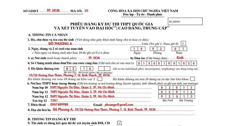 Những lỗi sai cơ bản cần tránh khi đăng ký thi THPT quốc gia 2019