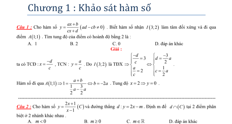 900 câu trắc nghiệm Toán có lời giải chi tiết ôn thi THPTQG