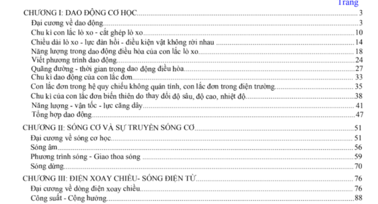 Full tài liệu ôn thi đại học môn Vật lý