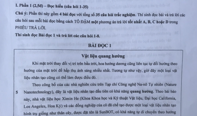 Đề Bài kiểm tra tư duy của trường ĐH Bách khoa Hà Nội dài 22 trang